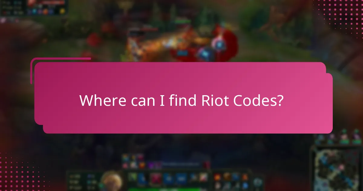 Where can I find Riot Codes?